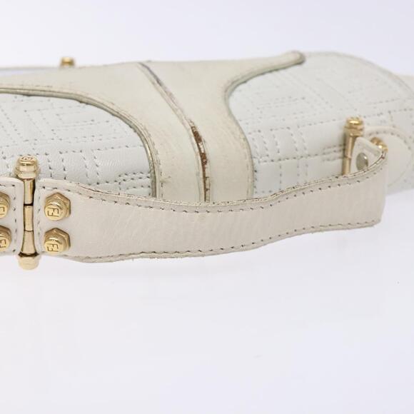 FENDI Zucca Canvas Hand Bag White Gold - Picture 7 of 13